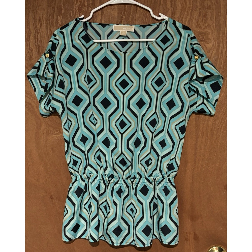 Michael Kors Woman's Cinched  Waist Blouse Size 10